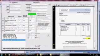 Met Excel facturen maken  Make invoices with Excel [upl. by Igic]