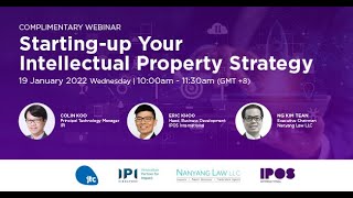 Startingup Your Intellectual Property Strategy webinar [upl. by Boote]