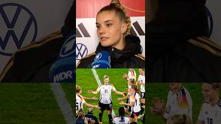 interview Seline Cerci Alexandra Popp ⚽️🔥 DFB Frauen Mannschaft Fussball Germany Women Soccer Team [upl. by Natanoj]