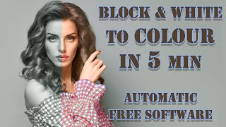 AutoColorize Black amp White Photos with FREE software [upl. by Nielsen608]