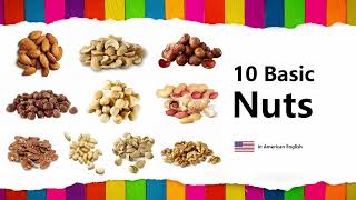 Learn Nuts in English 10 Basic Names with Spelling [upl. by Anees939]