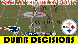 Dumb Decisions The DUMBEST 4TH DOWN of Week 14  Patriots  Steelers 2023 [upl. by Barstow]