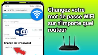 Comment changer le mot de passe WiFi mobile ou PC  Nimporte quel changement de mot de passe WiFi [upl. by Erlinna]