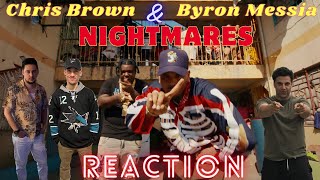 Chris Brown  REACTION  Nightmares Official Video ft Byron Messia [upl. by Enimasaj]