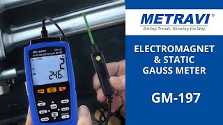 Metravi GM 197 Gauss Meter Features and Working [upl. by Luana]