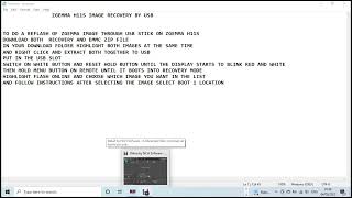 ZGEMMA H11S RECOVERY USB [upl. by Eniron]