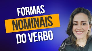 FORMA NOMINAL DO VERBO [upl. by Aerbma]