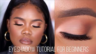 EYESHADOW TUTORIAL FOR BEGINNERS Very Detailed [upl. by Cattier480]