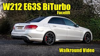 Mercedes W212 E63 S Facelift  Walk Around Video Exhaust Sound [upl. by Mallina]