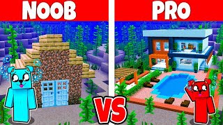 NOOB vs PRO NAJLEPSZY PODWODNY DOM w Minecraft [upl. by Ainig]