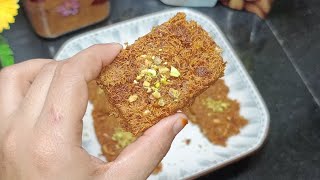 Easy amp Quick sweet recipe  Crispy Vermicelli Bites  Seviyan ki Barfi  Instant Dessert Recipe [upl. by Dowzall]