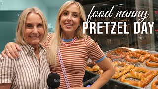 Pretzel Day Friday 🥨 at the Food Nanny Store [upl. by Flatto]