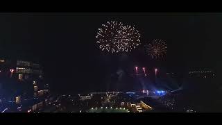 OKADA 2022 NEW YEARCOUNTDOWN FIREWORKS AND LIGHTSHOW PYROMUSICAL [upl. by Adhamh]