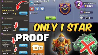 Finally Only 1 Star Th16 War Base 202415 Defense Replay Proof LINK Th16 Anti LavaLoon Base Link [upl. by Salis574]