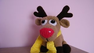 ❄ Renifer na szydełku  Reindeer on crochet  Part 14 [upl. by Ytte]