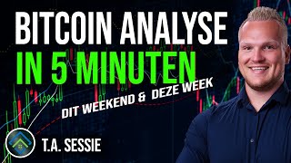 Bitcoin BTC dit weekend amp deze WEEK  TA in 5 minuten  Crypto analyse [upl. by Adnhoj]