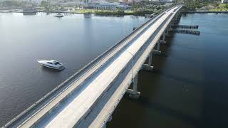 Caloosahatchee River Bridge Drone Footage 060124 [upl. by Karla2]