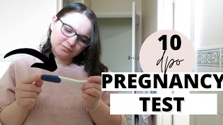 Live Pregnancy Test At 10 Dpo  Faint positive pregnancy tests  TTC Baby 3 [upl. by Nile]