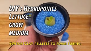 DIY Hydroponics Lettuce Using Reusable Sponge and Foam Tubing Growing Medium [upl. by Nuahsyt]