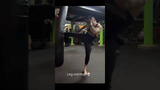 Samuel Ericsson karate kicks against heavy bag [upl. by Congdon652]