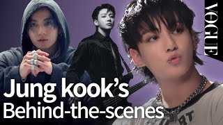 뮤지션 정국의 커버 촬영 현장 비하인드 공개🎸 Behind the scenes with Jung Kook  VOGUE MEETS [upl. by Innad]