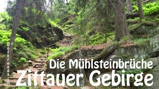 Im Zittauer Gebirge  Tour zu den Jonsdorfer Mühlsteinbrüchen [upl. by Acirretahs]