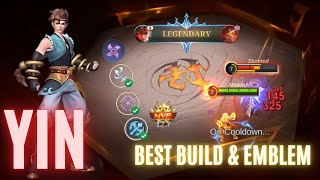 Yin The MENACE HIGH DAMAGE  Build Top 1 Global Yin  MLBB Solo Ranked [upl. by Neuburger]