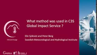 What downscaling methods were used in C3S Global Impact Service [upl. by Enelez]