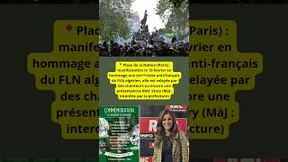 PlacedelaNation Paris  manifestation le 18 février en hommage aux terrristes antifrançais d [upl. by Aibun]