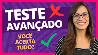 ❌✅ TESTE AVANÇADO de LÍNGUA PORTUGUESA Você consegue ACERTAR TUDO  Português com Letícia [upl. by Neelrac]