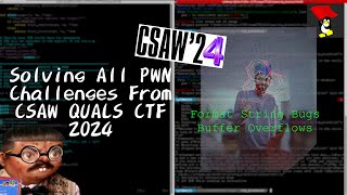 Live Hacking 7 Solving All PWN Challenges From CSAW QUALS CTF 2024 [upl. by Eiramyllek]