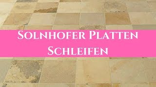 Solnhofer Platten schleifen polieren und aufarbeiten Stein Doktor Hamburg [upl. by Geis357]