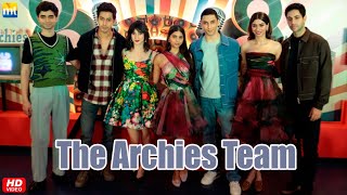 Suhana Khan Agastya Nanda Khushi Kapoor amp Team At The Archies Music Launch [upl. by Enylodnewg783]