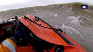 Porthcawl RNLI D Class Lifeboat training in surf at Rest Bay [upl. by Siver]