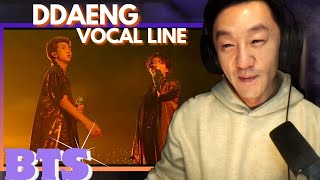 DJ REACTION to KPOP  BTS DDAENG FEAT VOCAL LINE [upl. by Etteuqaj]