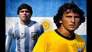 18 Year Old Maradona 🐐 Platini and Zico Will Never Forget Maradonas Performance In This Match [upl. by Moskow]