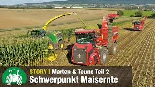 Agrarservice Marten amp Teune im Einsatz  John Deere Häcksler amp Traktoren  Teil 2  Lohnunternehmen [upl. by Etrem]