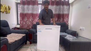 Voltas Beko Dishwasher Unboxing  Demo  14 place Dishwasher by voltas  Amazon delivery dishwasher [upl. by Alarise]