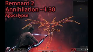 Remnant 2  Crescent Moon VS Annihilation Boss fight Apocalypse [upl. by Suriaj]