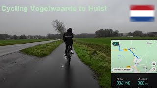 Cycling Vogelwaarde village to Hulst bus station Netherlands [upl. by Enytsirhc526]