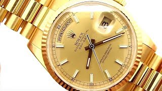 18K Gold Rolex President DayDate 118238 Tony Soprano Watch [upl. by Revorg716]