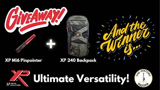 XP Pinpointer amp Backpack Giveaway Winner [upl. by Siravart687]