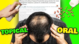 Micro Dosed Topical Finasteride AS GOOD As 1 Mg Oral Finasteride New Study [upl. by Dylana]