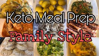 Ketolow carb Meal Prep Family Style Breakfast lunch dinneramp desert [upl. by Guidotti]