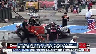 Driver passes away after crashing at Famoso Raceway [upl. by Anelehs191]