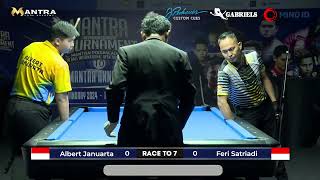 FERI SATRIADI VS ALBERT JANUARTA  RACE TO 7   MANTRA 10 BALL INTERNATIONAL OPEN TOURNAMENT [upl. by Hess50]