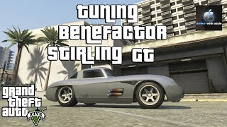 GTA 5  Tuning Benefactor Stirling GT Clean Classic Look [upl. by Anuaek]