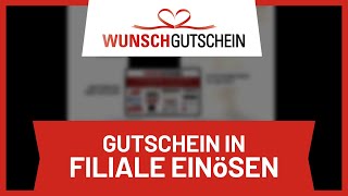 Wunschgutschein in Filiale einlösen • Tutorial [upl. by Tormoria]