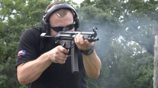 MP5 Full Auto Slow Motion  HeliBacon Texas Helicopter Hog Hunting [upl. by Keener]