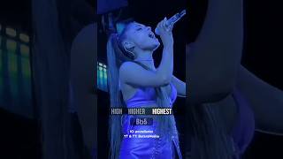 Ariana Grandes HIGH HIGHER amp HIGHEST Note in Breathin LIVE 🎙✨️  arianagrande music youtube [upl. by Stilla189]